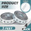 4 Pcs Galvanized Hanger Strap Metal Strapping with 3