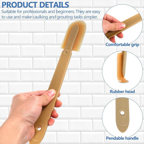 4PCS Rubber Caulking Tool,Caulking Spatulas Caulk 2