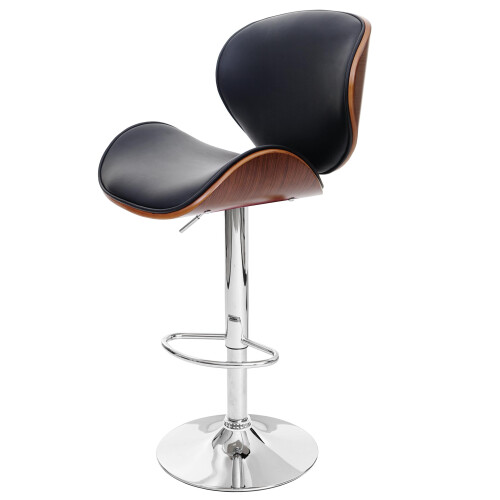 Barhocker Arklow, Barstuhl, Holz Bugholz Retro-Design