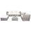 Poly-Rattan-Garnitur Busto, Gartengarnitur Sitzgruppe Sofa Lounge-Set 4