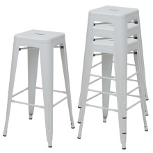 4er-Set Barhocker MCW-A73, Barstuhl Tresenhocker, Metall Industriedesign stapelbar