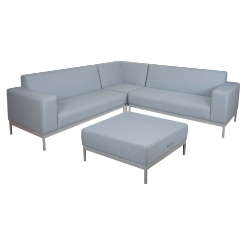 Alu-Garten-Garnitur MCW-C47, Sofa, Outdoor Stoff/Textil