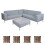 Alu-Garten-Garnitur MCW-C47, Sofa, Outdoor Stoff/Textil 1