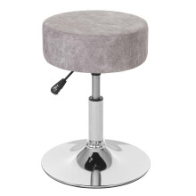 Hocker MCW-C22, Sitzhocker Schminkhocker, höhenverstellbar Ø 35cm