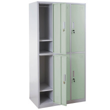Schließfach Preston T829, Schließfachschrank Wertfachschrank Spind, Metall 6 Fächer