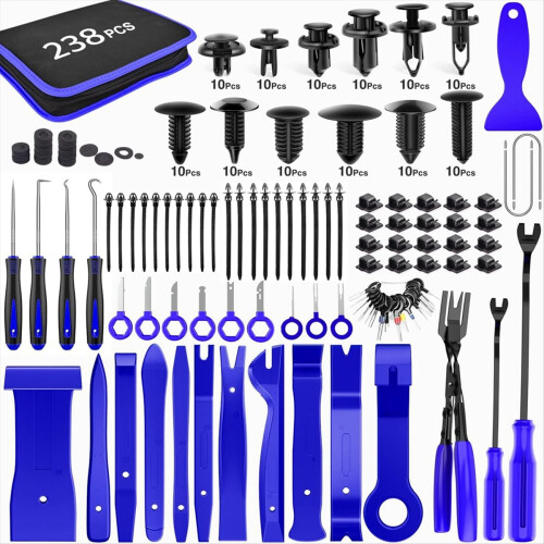 238 Pieces Trim Removal Tools, Car Push Pin Bumper 1