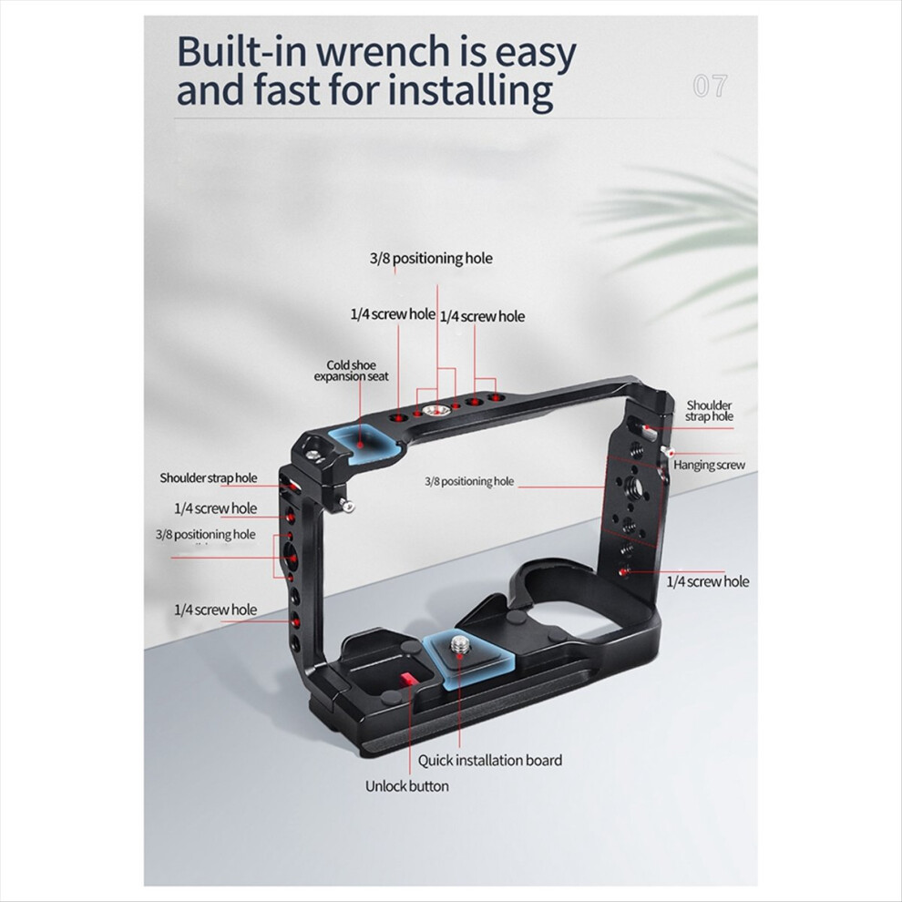 A6700 Dslr Camera Cage Rig Top Handle Cold Shoe Mo 4854180889537