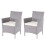 2er-Set Poly-Rattan Gartensessel Hamar, Korbsessel 1