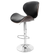 Barhocker Arklow, Barstuhl, Holz Bugholz Retro-Design