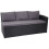 Poly-Rattan-Garnitur MCW-A29, Gartengarnitur Sitzgruppe Lounge-Esstisch-Set, schwarz 5