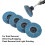 40Pcs 2 in Roll Lock Flap Discs with 1/4inch Holde 2