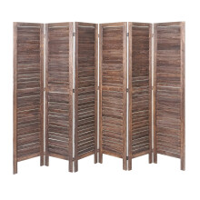 Paravent MCW-G30, Trennwand Sichtschutz Raumteiler, Shabby-Look 170x240cm