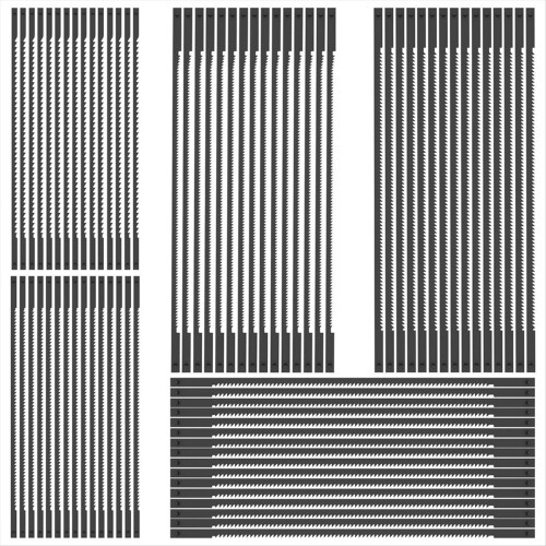 75Pcs Pin End Scroll Saw Blade Kit 5Inch Assortmen
