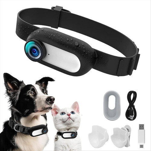 HD Wireless Collar Camera, Dog Cat Pet Camera Coll 2