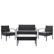 Poly-Rattan Garnitur MCW-F56, Balkon-/Garten-/Lounge-Set Sitzgruppe