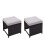 2er-Set Poly-Rattan Hocker MCW-G16, Gartenhocker Sitzhocker, Gastronomie 1