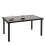 Poly-Rattan Tisch MCW-G19, Gartentisch Balkontisch, 120x75cm 2