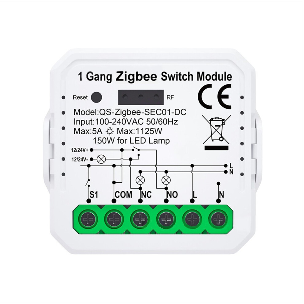 Tuya Zigbee Smart Switch Module With Remote Contro 4854180892094