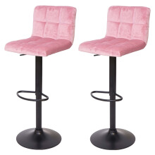 2er-Set Barhocker MCW-G87, Tresenhocker Barstuhl, höhenverstellbar