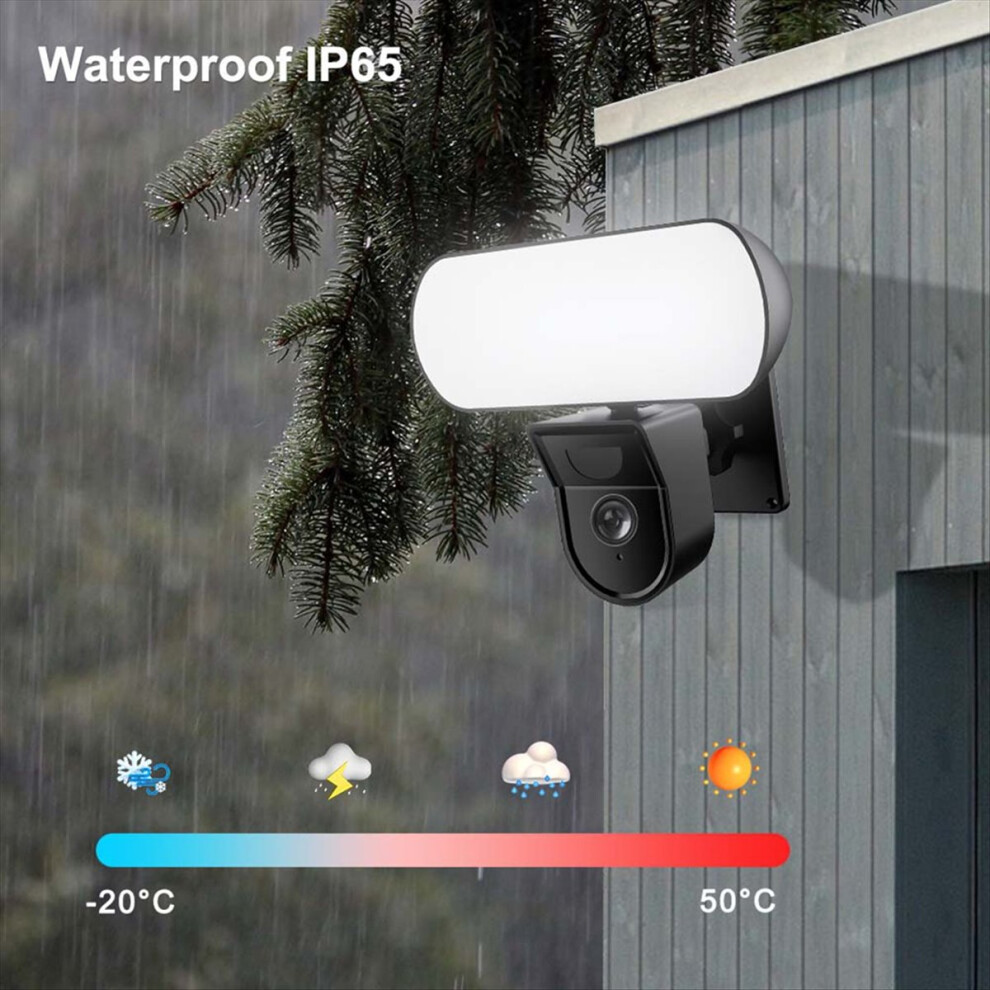 3Mp Tuya Floodlight Camera Wifi Outdoor Waterproof 4854180895637