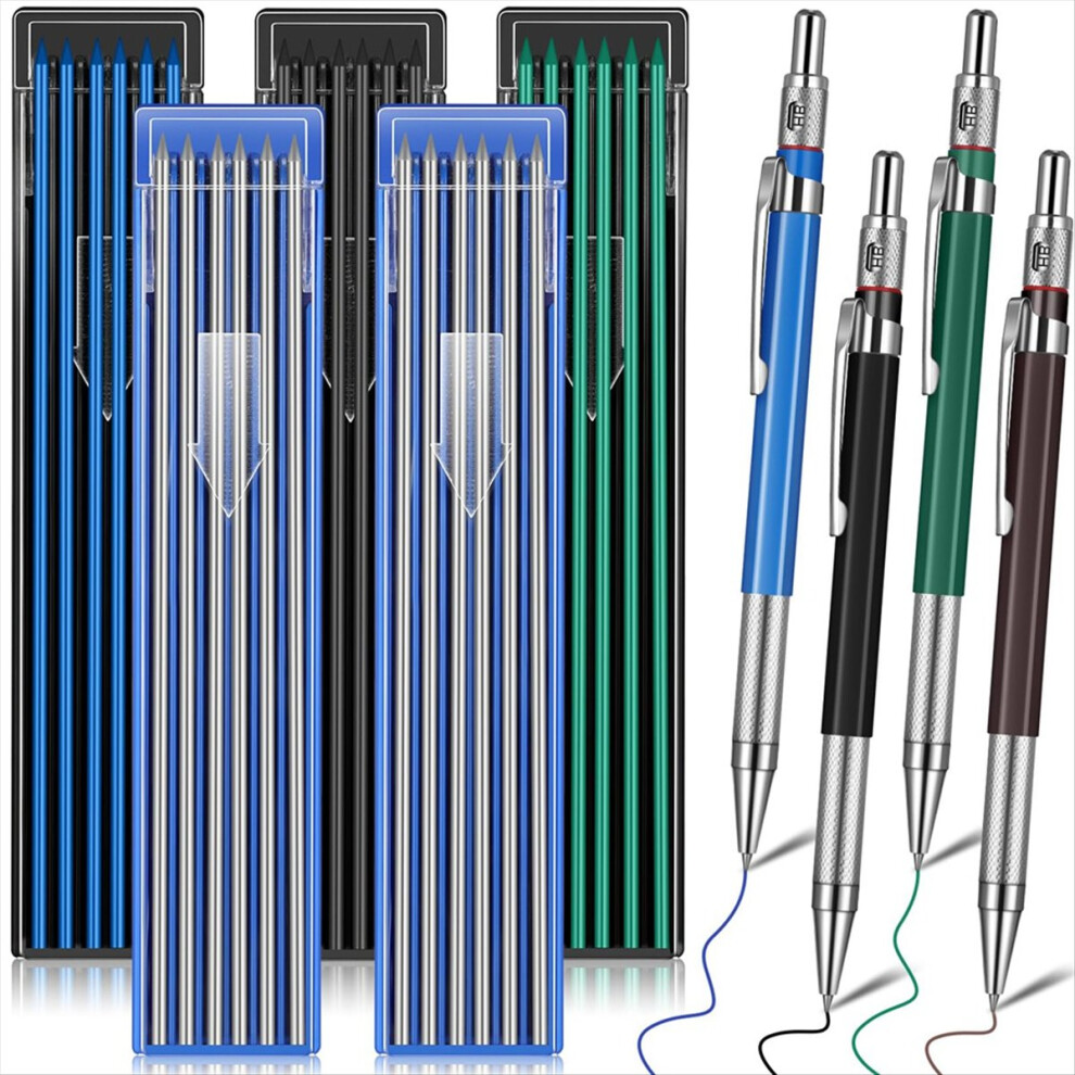 Welder Pencil With 60 Pieces Round Refills Mechani 4854180898720