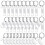 30Pcs Engravable Metal Keychain Stamping Blanks fo 1