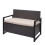 Poly-Rattan Banc 2 places MCW-F39 1