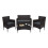 Poly-Rattan Garnitur MCW-F55, Balkon-/Garten-/Lounge-Set Sofa Sitzgruppe 2