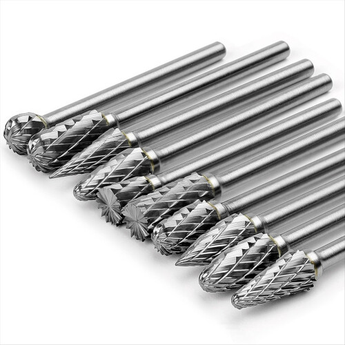 Carbide Burr Set Compatible with for Rotary 1/8inc