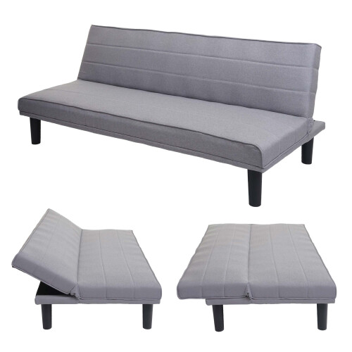 Schlafsofa MCW-J17, Couch Klappsofa Gästebett Bettsofa, Schlaffunktion Stoff/Textil 165cm 1