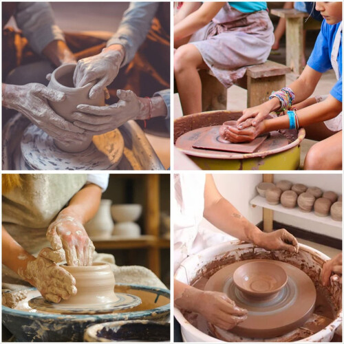 2Pc Pottery Wheel Absorbent Mat Cloth PVA Towel Cl 1