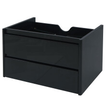 Waschbeckenunterschrank MCW-B19, Waschtischunterschrank Waschtisch Badezimmer, hochglanz Soft-Close 50x80cm