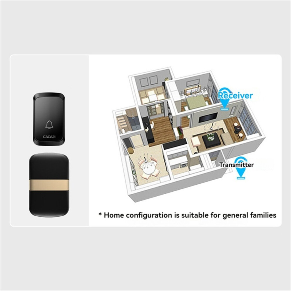 Wireless Smart Doorbell, 300M Range Door Bell, Wa 4854180803731