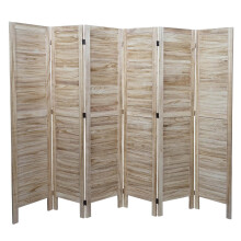 Paravent MCW-G30, Trennwand Sichtschutz Raumteiler, Shabby-Look 170x240cm