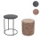 Lot de 2 poufs/tables d'appoint MCW-K48 11