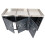 Cache-poubelle pour 3 poubelles MCW-H40b 10