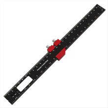 Woodworking Pocket Ruler Aluminum Alloy Slide Inch
