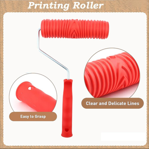 Wood Grain Tool Set - Painting Roller with Handle 2