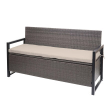 Poly-Rattan Banc 3 places MCW-F39