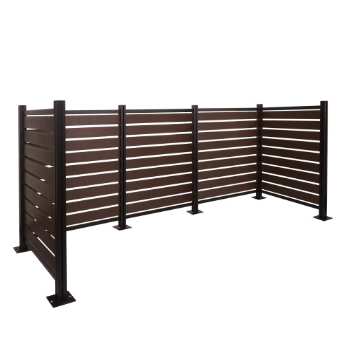 Clôture pour poubelles en aluminium MCW-K57