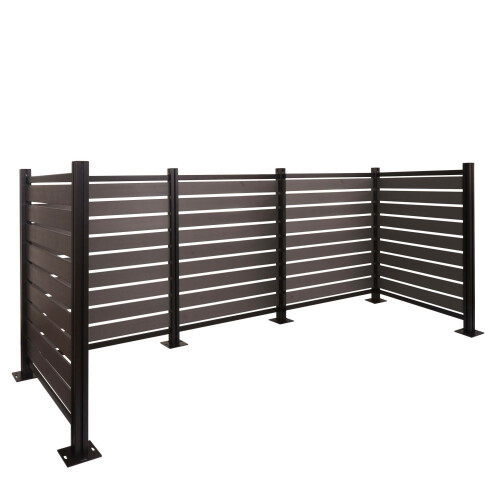 Clôture pour poubelles en aluminium MCW-K57