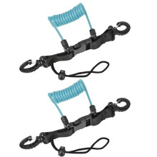 Diving Camera Lost Hand Rope TPU Spring Steel Wire Anti-Lost Rope with Quick Release Buckles Both Ends