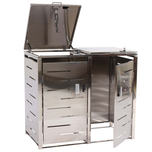 Cache-poubelle pour 2 poubelles MCW-E83 (2er)