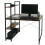 Bureau avec étagère MCW-K81 2
