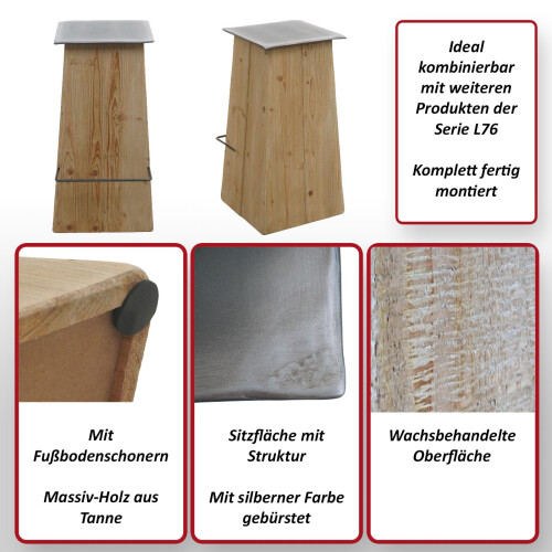 Tabouret de bar MCW-L76 1