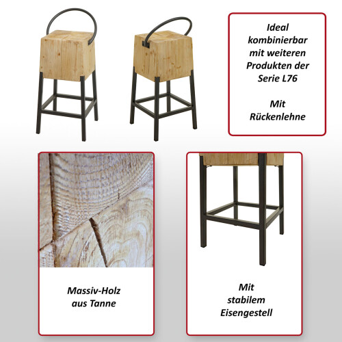 Tabouret de bar MCW-L76 1