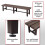 Banc de jardin en aluminium MCW-K60 2