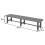 Banc de jardin en aluminium MCW-K60 3