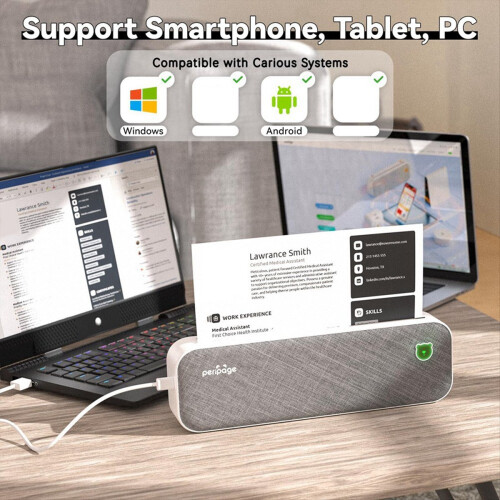 A4 Thermal Portable Printer Wireless Bluetooth In 1