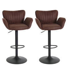 Tabourets de bar MCW-M67 (lot de 2)